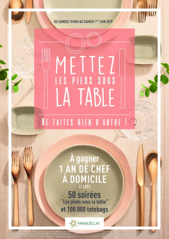 Mettez les pieds sous la table_Franceclat