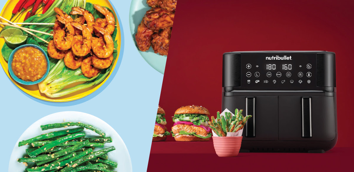 Nutribullet Air Fryer double bacs : remplissez, cuisez, savourez !