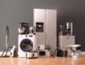 3d render of home appliances collection set